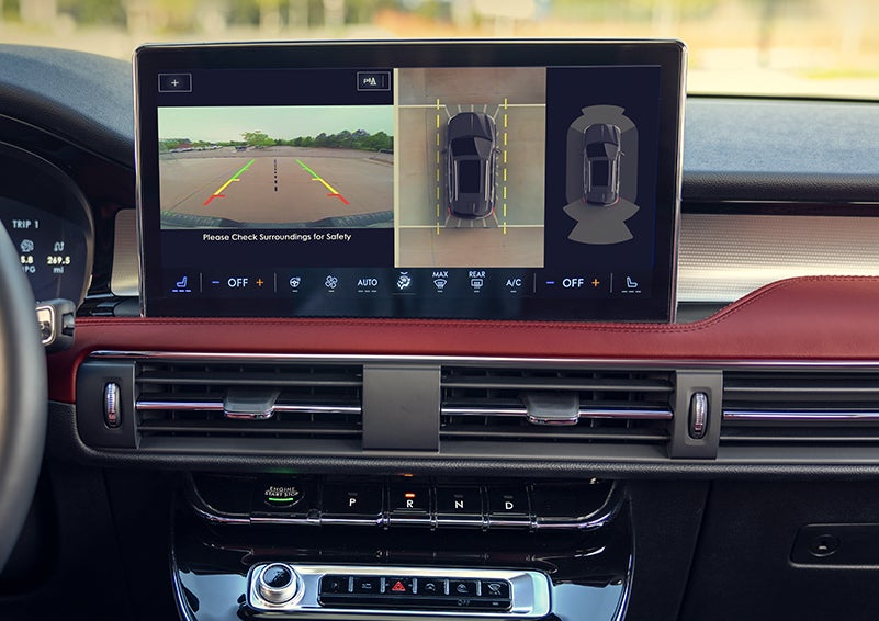 The large center touchscreen of a 2024 Lincoln Corsair® SUV is shown. | Varsity Lincoln in Novi MI