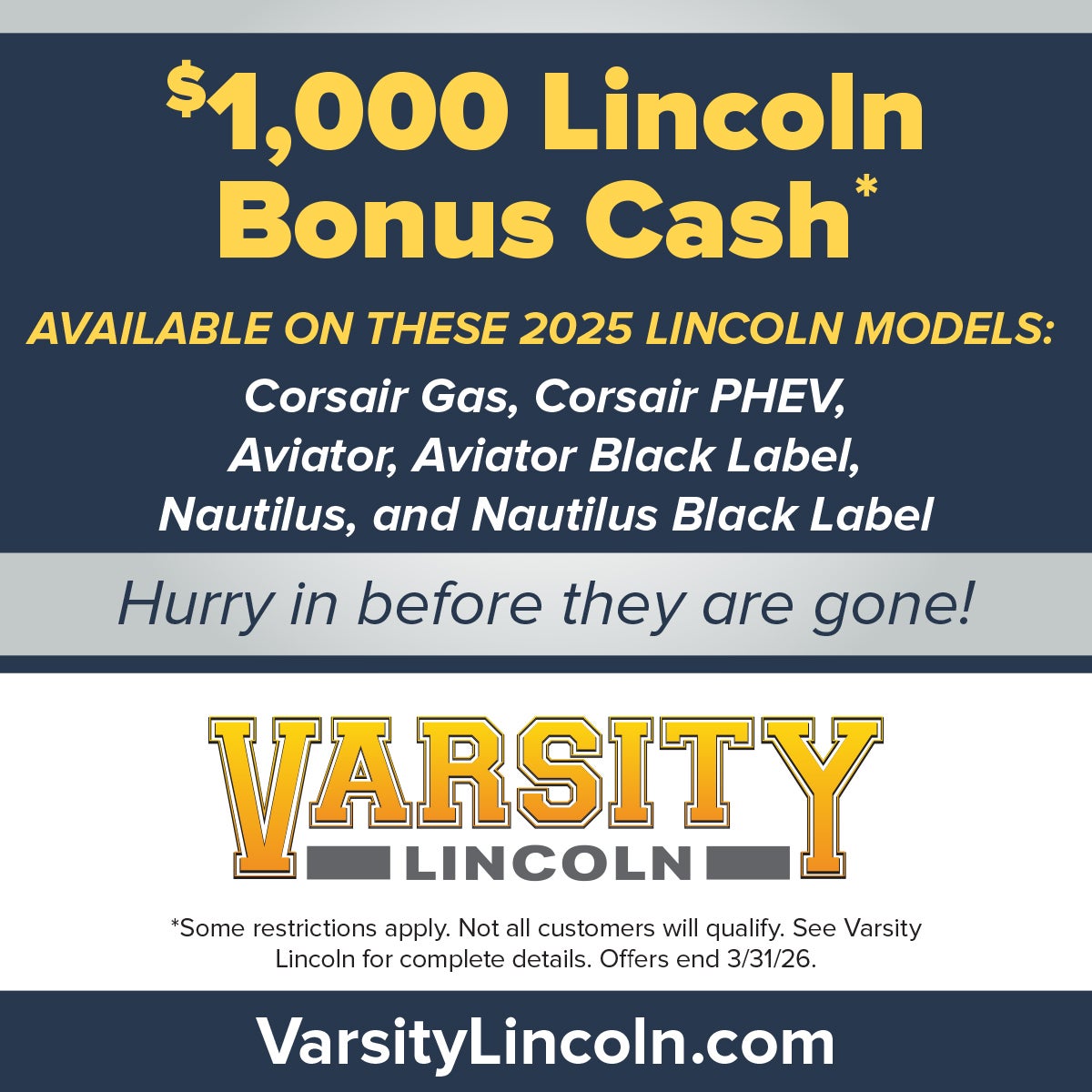 $1000 Bonus Cash