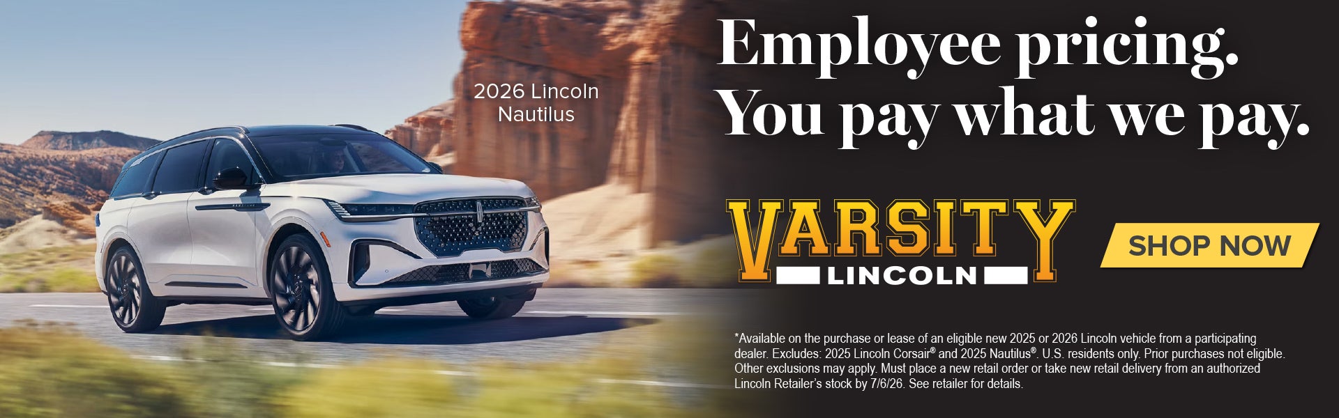 Employee pricing. You pay what we pay.