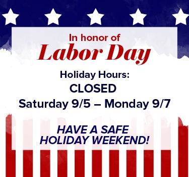 Labor Day Hours