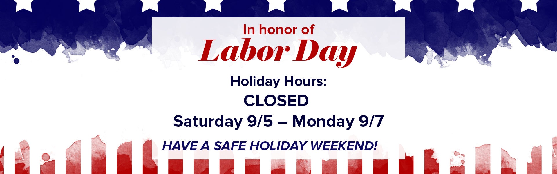 Labor Day Hours